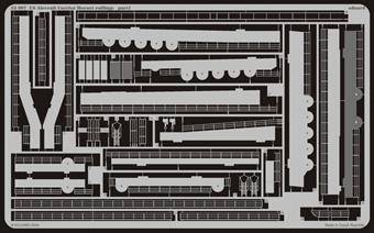 Eduard 53007 US Aircraft Carrier Hornet railings for Trumpeter 1:350