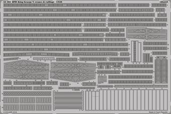 Eduard 53165 HMS King GeorgeV cranes&railings for Tamiya 1:72