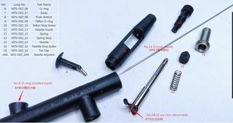 MENG MTS-002_14 Needle -YUN MO 0.2/0.3mm High Precision Airbrush