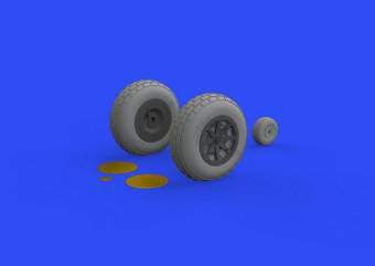 Eduard 632143 P-40N wheels for Trumpeter 1:32