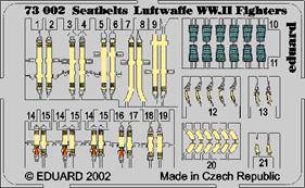 Eduard 73002 Seatbelts Luftwaffe WW.II for ICM 1:72