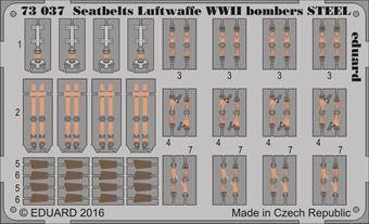 Eduard 73037 Seatbelts Luftwaffe WWII bombers Steel 1:72