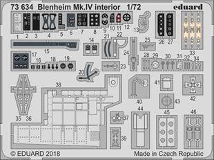 Eduard 73634 Blenheim Mk.IV interior for Airfix 1:72
