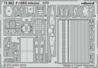 Eduard 73662 F-105D interior for Trumpeter1:72