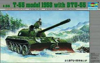Trumpeter 00313 Russian tank T55 with BTU-55 1:35