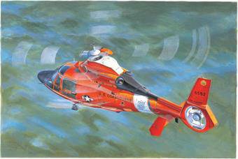 Trumpeter 05107 US Coast Guard HH-65C Dolphin Helicopter 1:35