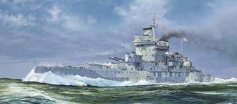 Trumpeter 05795 HMS Warspite 1942 1:700
