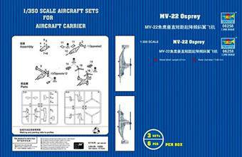 Trumpeter 06258 MV-22 Osprey V/STOL tiltrotar aircraft 1:350