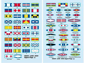 Trumpeter 06630 WWII Signal Flags 1:200