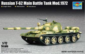 Trumpeter 07147 Russian T-62 Main Battle Tank Mod.1972 1:72