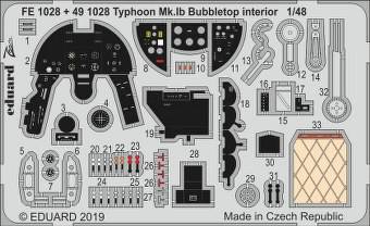Eduard FE1028 Typhoon Mk.Ib Bubbletop for Hasegawa/Italeri 1:48