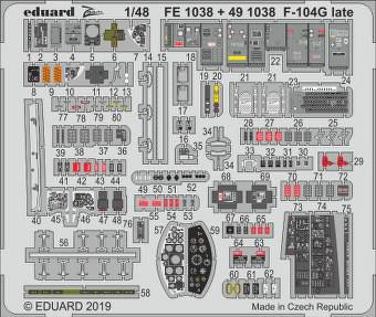 Eduard FE1038 F-104G Late for Kinetic 1:48