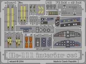 Eduard FE245 Heinkel He 111, Interior set 1:48