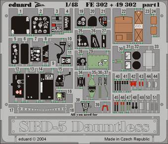 Eduard FE302 SBD-5 Dauntless 1:48