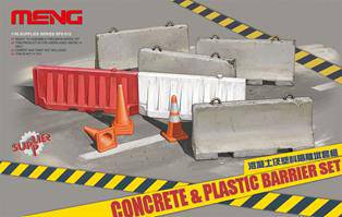 MENG SPS-012 Concrete & plastic barrier set 1:35