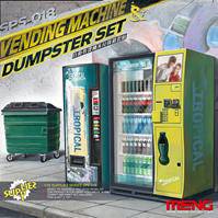 MENG SPS-018 Vending Machine & Dumpster Set 1:35