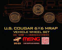 MENG SPS-024 U.S.Cougar 6x6 MRAP Vehicle Wheel Set 1:35