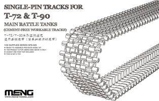 MENG SPS-029 Single-Pin Tracks for T-72 & T-90 Main Battle Tanks (Cement-Free Workable) 1:35