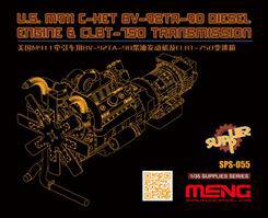 MENG SPS-055 U.S.M911 C-HET 8V-92TA-90 Diesel Engine & CLBT-750 Transmission (Resin) 1:35