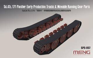 MENG SPS-057 German Medium Tank Sd.Kfz.171 Panther Early Production Tracks & Movable Running Gear Parts 1:35