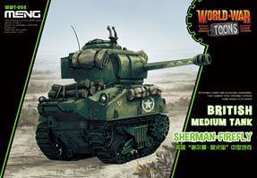 MENG WWT-008 British Medium Tank Sherman-Firefly Cartoon Model 