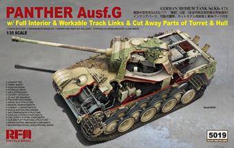 Rye Field Model RM-5019 Panther ausf.G with full interior & cut away parts 1:35