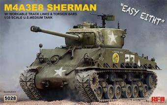 Rye Field Model RM-5028 SHERMAN M4A3E8 with Workable Track Links 1:35