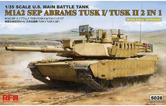 Rye Field Model RM-5026 M1A2 Abrams TUSK I/ TUSK II with full interior 1:35