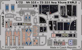 Eduard SS551 Sea Vixen FAW.2 for Cyber Hobby 1:72