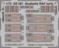 Eduard SS581 Seatbelts RAF early Steel 1:72