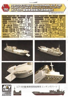 AFV-Club AG35052 Photo-Etched conversion Kit for US NAVY LCT MK.6 landing Craft Tank501 1943-45 1:350