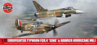 Airfix A40002 Twin Pack - Eurofighter Typhoon FGR.4 (GINA) + Hawker Hurricane Mk.I 1:72