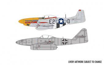 Airfix A50183 Messerschmitt Me262 & P-51D Mustang Dogfight Double 1:72