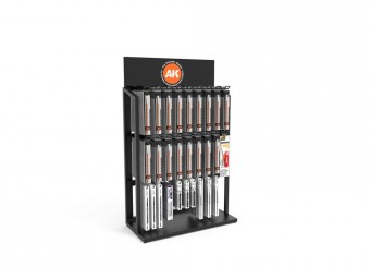 AK Interactive AK EXPH006 EXP MOD Table Synthetic Brushes Display