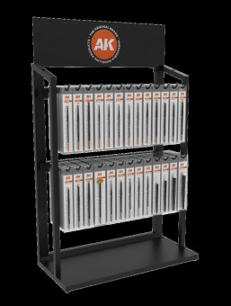 AK Interactive AK EXPH009 SYNTHETIC BRUSHES DISPLAY (26 ref. x 10units)