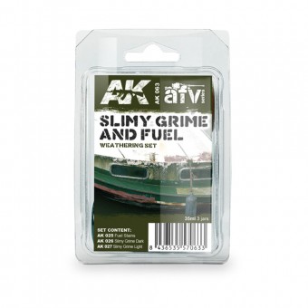 AK Interactive AK063 SLIMY GRIME AND FUEL SET