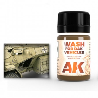 AK Interactive AK066 WASH FOR AFRIKA KORPS VEHICLES