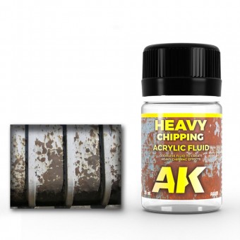 AK Interactive AK089 HEAVY CHIPPING EFFECTS ACRYLIC FLUID