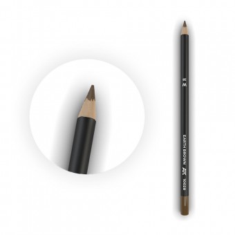 AK Interactive AK10028-5 Watercolor Pencil Earth Brown