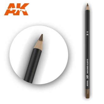AK Interactive AK10028 Watercolor Pencil Earth Brown (1 piece )