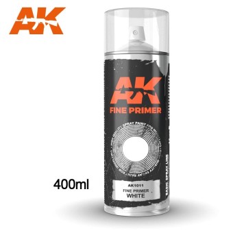 AK Interactive AK1011 Fine Primer White - Spray 400ml