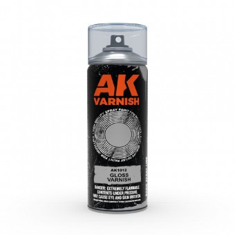 AK Interactive AK1012 Gloss Varnish - Spray 400ml (Includes 2 nozzles)
