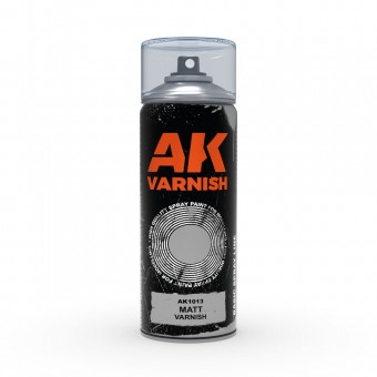 AK Interactive AK1013 Matt Varnish - Spray 400ml (Includes 2 nozzles)