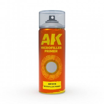 AK Interactive AK1018 Microfiller Primer - Spray 150ml (Includes 2 nozzles)