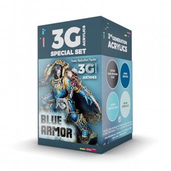 AK Interactive AK1063 WARGAME SET. BLUE ARMOR.