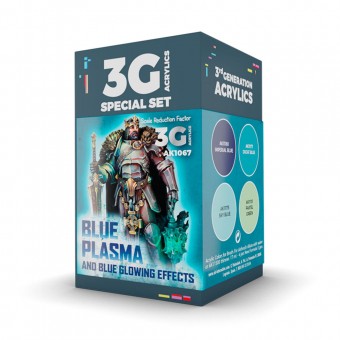AK Interactive AK1067 WARGAME COLOR SET. BLUE PLASMA AND GLOWING EFFECTS