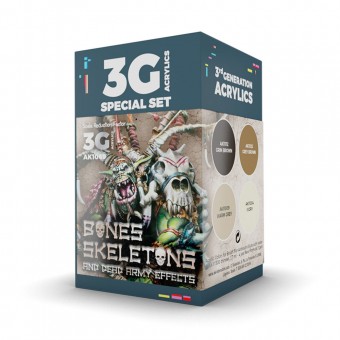 AK Interactive AK1069 WARGAME COLOR SET. BONES AND SKELETONS.