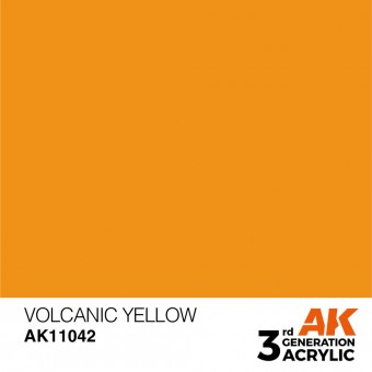 AK Interactive AK11042 Volcanic Yellow 17ml