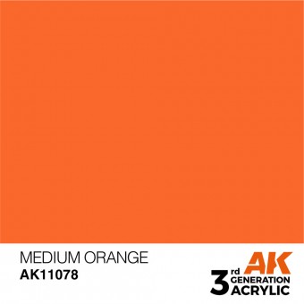 AK Interactive AK11078 Medium Orange 17ml