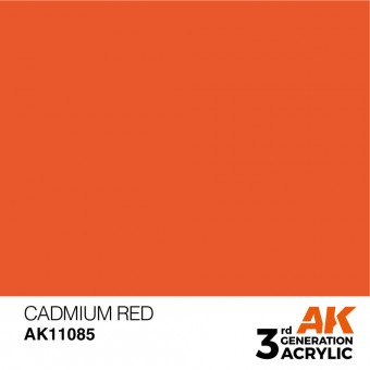 AK Interactive AK11085 Cadmium Red 17ml